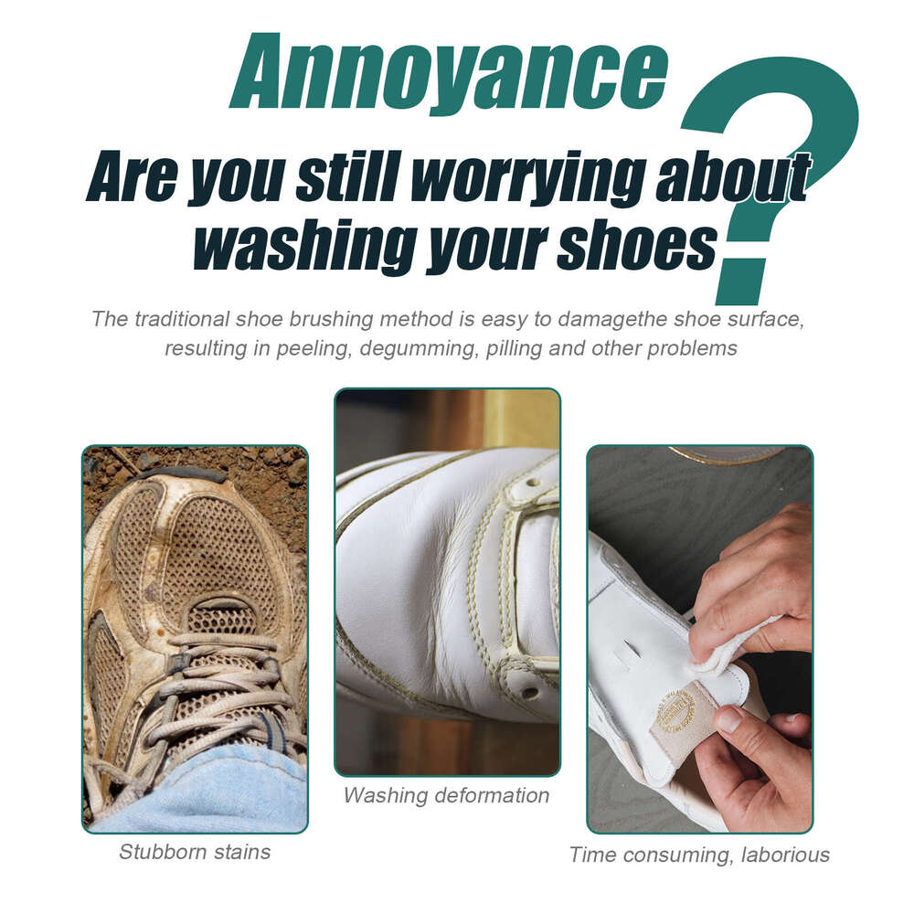 JAYSUING White Cleaner Shoe Edge Blackening Stain Removal Whitening Instant Clean No-Wash Cleaning Agent S260130