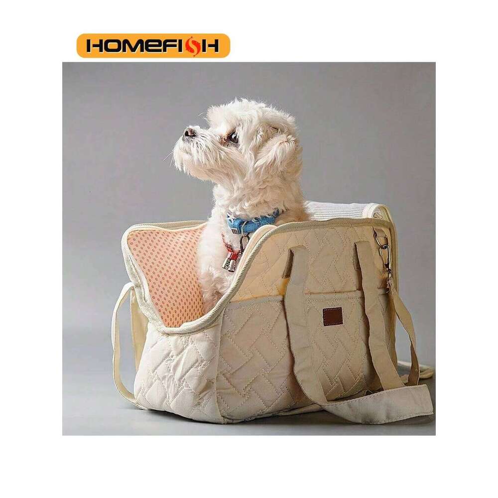 Pet cat dog tote no escape, portable, multifunctional, large capacity, breathable, horizontal bag, portable soft bag 26H0130