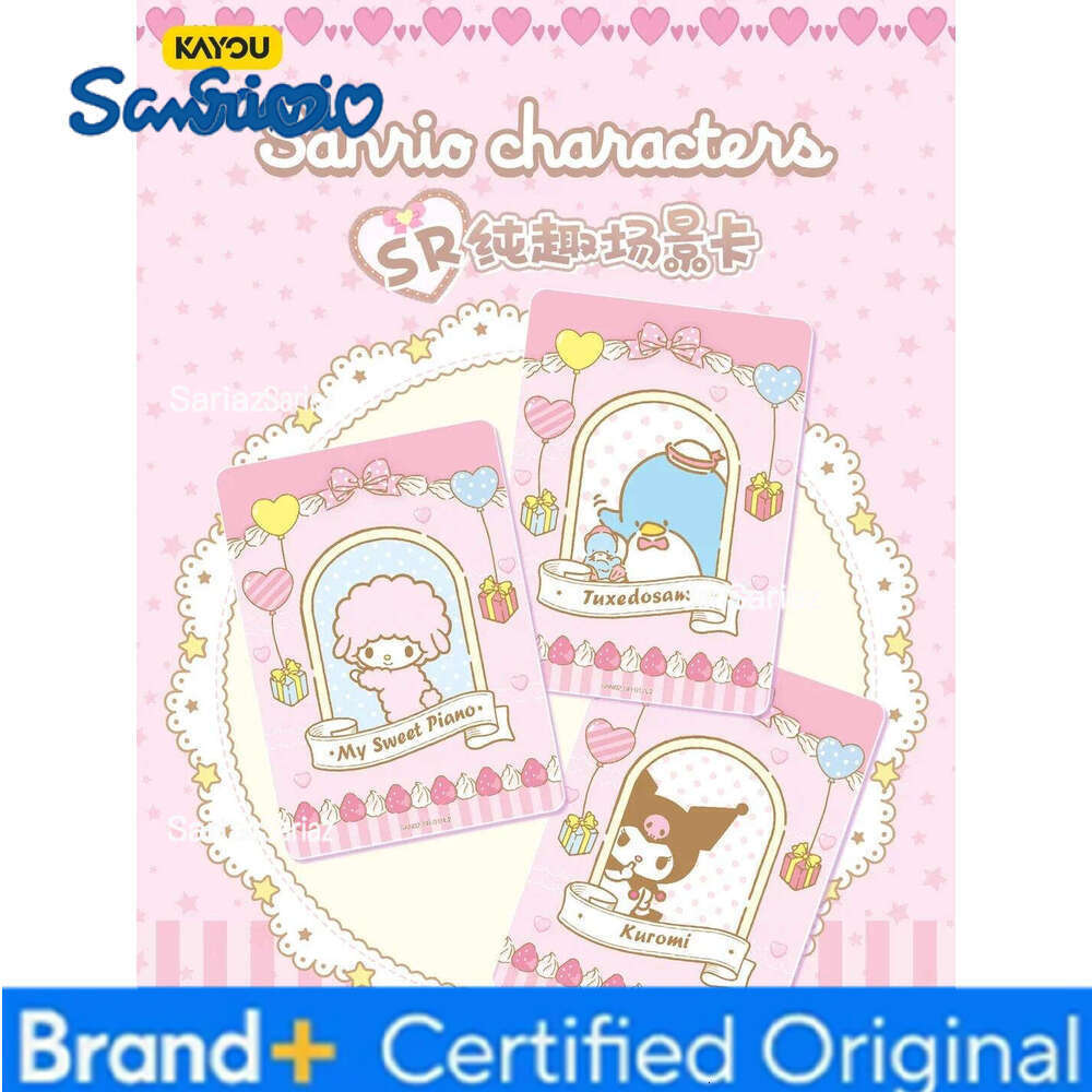 Sanrio Original Box KAYOU Collection Hobby Card Anime Characters Cute Kuromi Melody Kitty Cinnamoroll Festival Children's Gift H260130