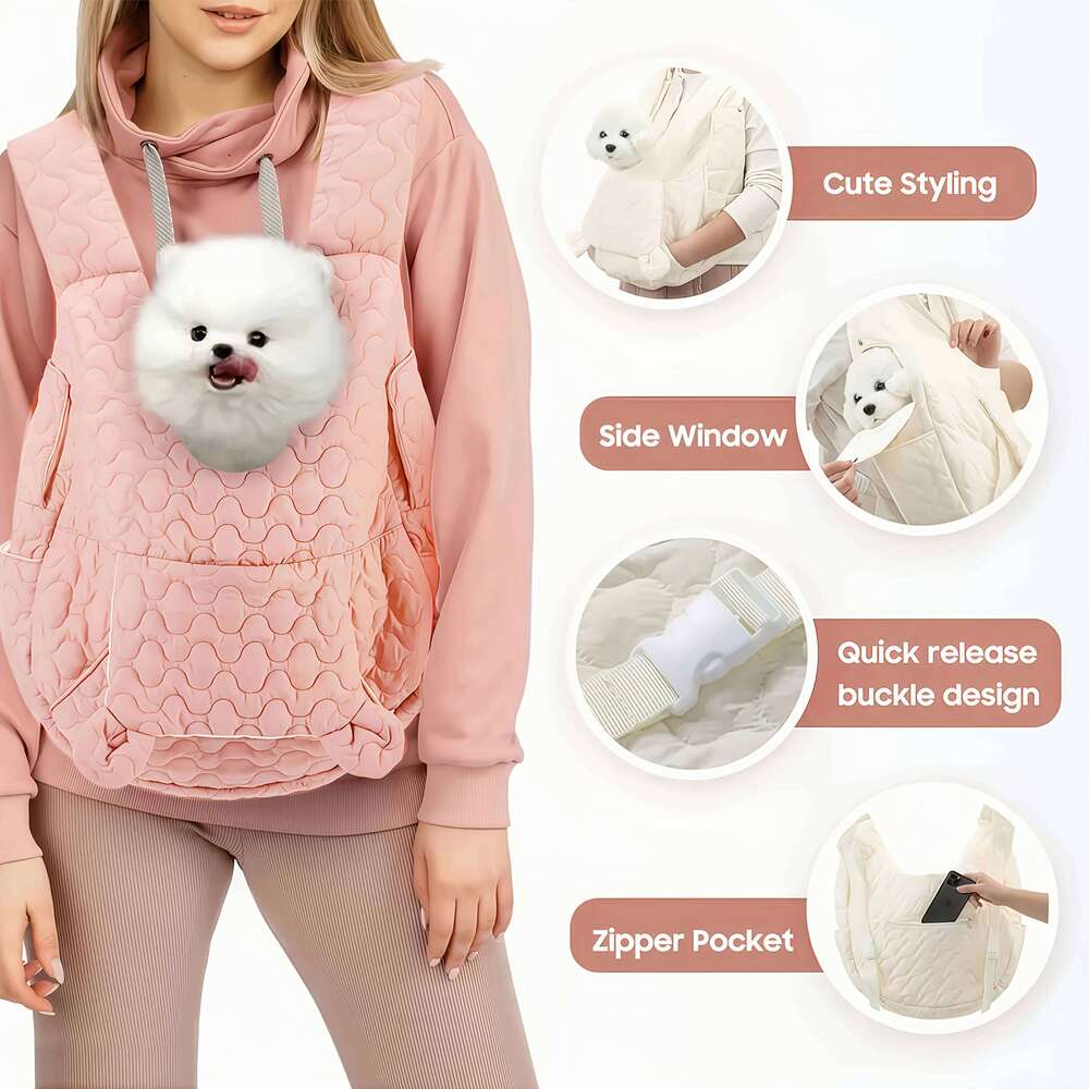 Portable Pet Backpack Cats Dogs, Breathable & Comfortable, Outdoor Travel Carrier for Small Medium Pets. 26H0130