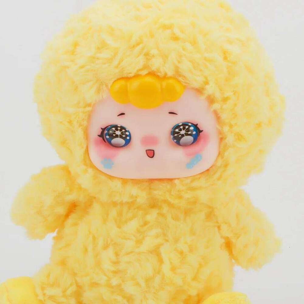 Cute Random Face Vinyl Plush Hybrid Stuffed Animal Adorable Kawaii Yellow Duck Toy Gift for Kids Teens&Duck Lover Y260128