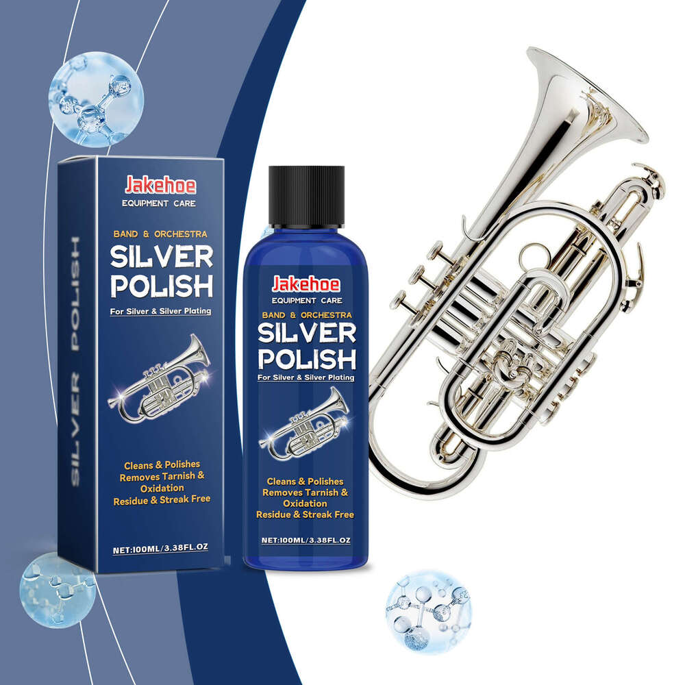 Jakehoe Silverware Agent Silver Jewelry Cleaning Stain Removal Daily Maintenance Polishing Renovation Cleaner S260130