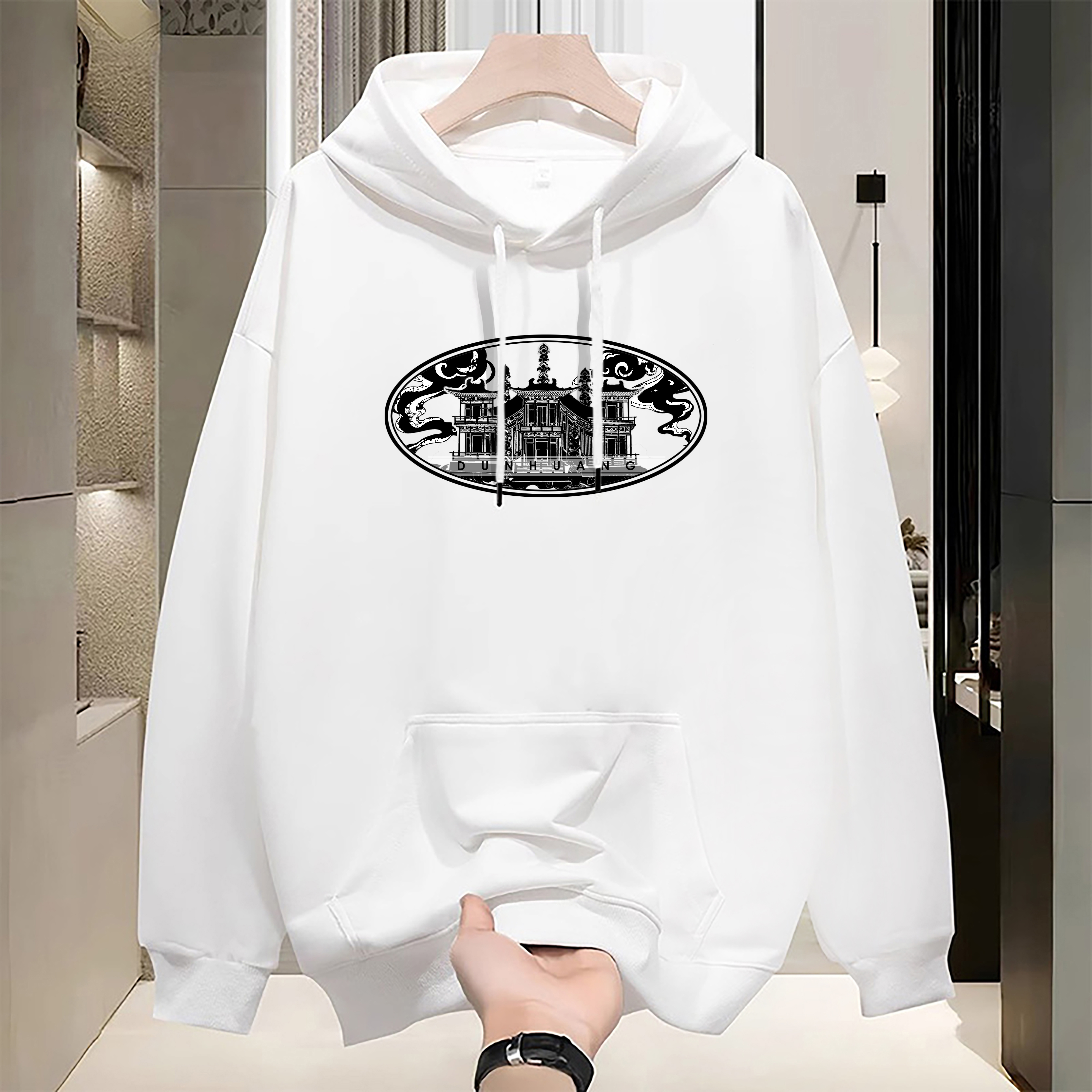 women's Hoodie Street Retro Chinese Style Pullover Hooded Sweatshirt