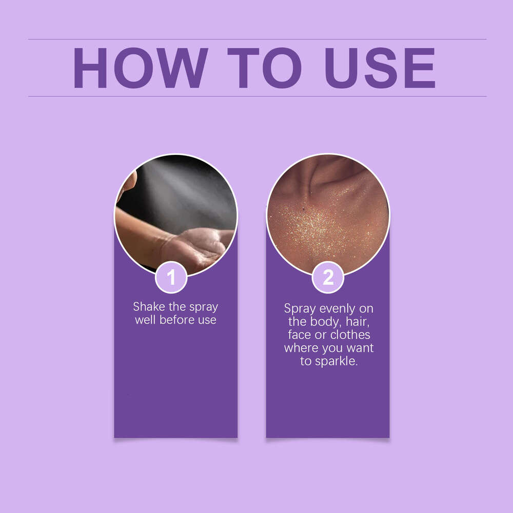 Eelhope Dazzling Star Nightclub Party Body Collarbone Arm Skin Starry Sky Glitter Spray S260130