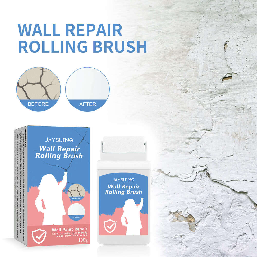 Jaysuing Graffiti Covering Mold Spots Cracks Maintenance Renovation Household Wall Roller Brush S260130
