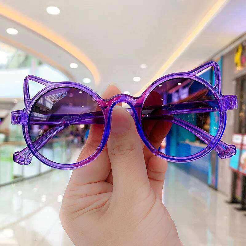Animal Cartoon Girl Boys Cute Trend Flower Wings Outdoor Vintage Sunglasses Eye Protection Classic Kids eyewear H260130