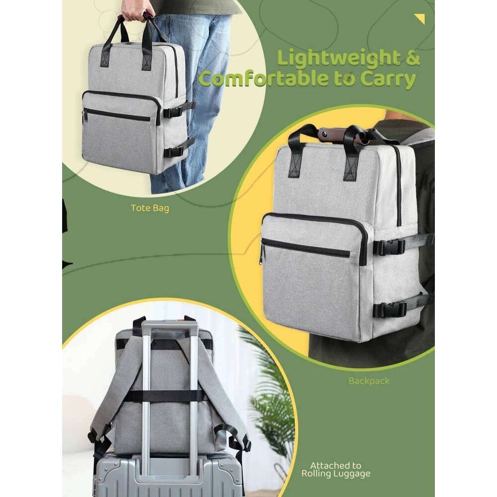 Pet Supplies Backpack Dog Cat Food Diaper Storage Backpacks Weekend Outdoor Large Capacity Tote Bag with Water Bowl Containers 26H0130