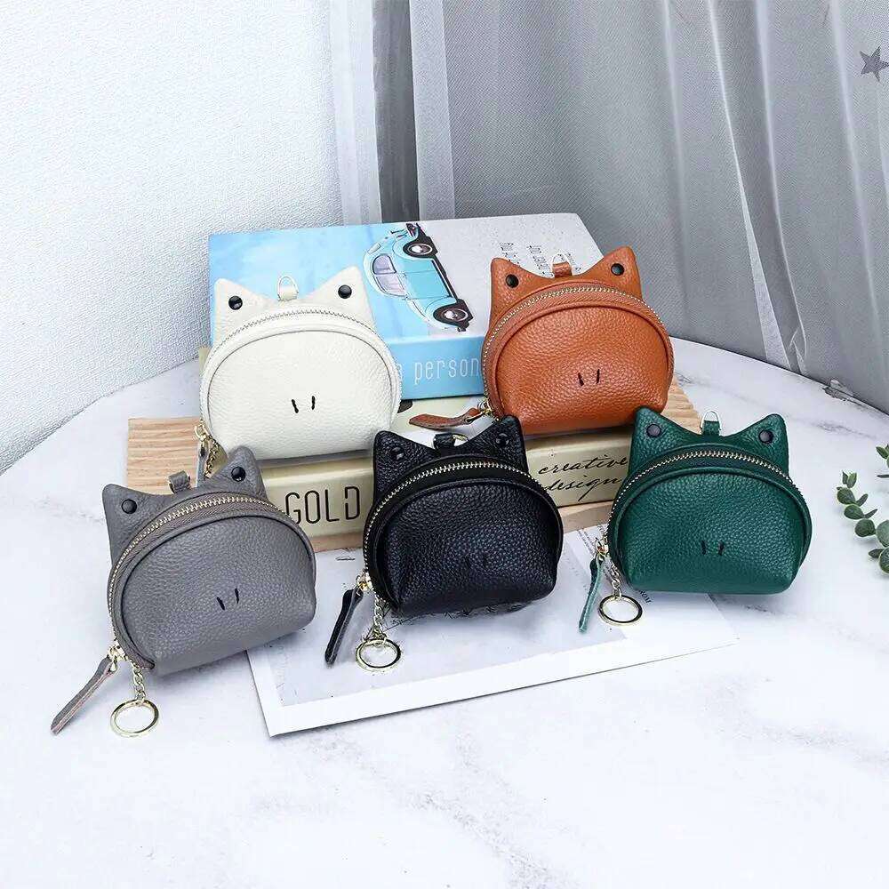 High Quality Genuine Leather Coin Purse Cartoon Frog Design Multi-Functional Storage Bag Zipper Card Holder Daily Use Z260130