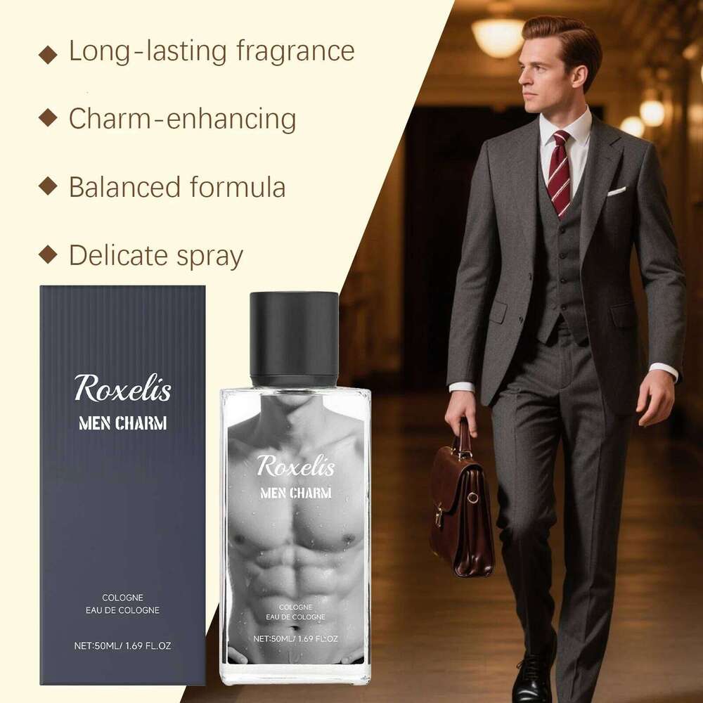 Roxelis 50ml Men Charming Light Fragrance Dating Romantic Atmosphere Confidence Boost Refreshing Cologne Perfume H260130