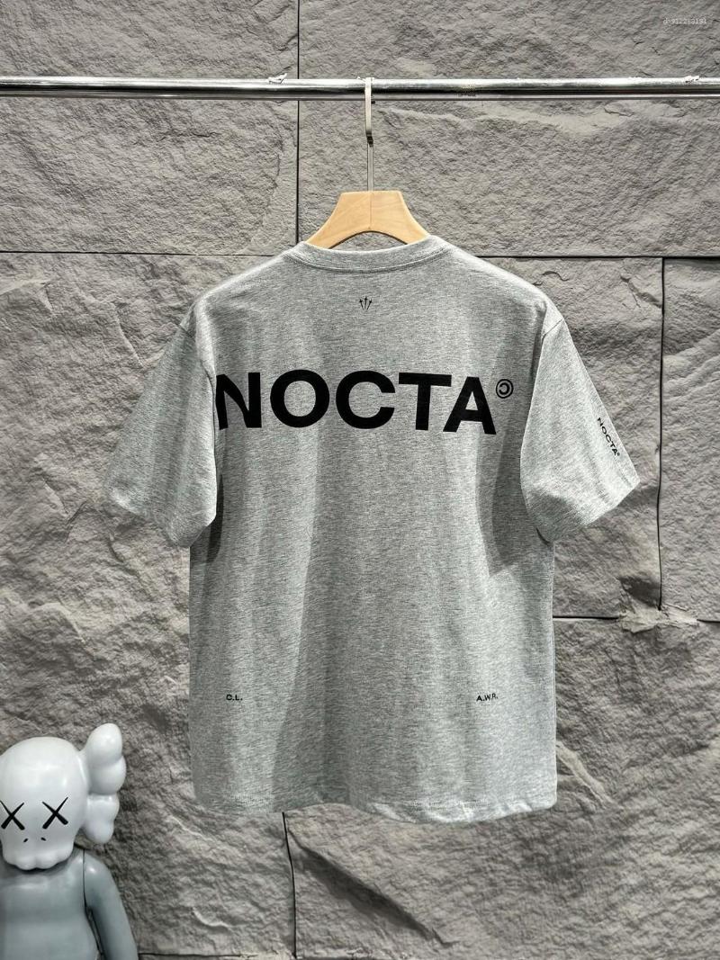 Men's T Shirts Drop Nocta 2026 Summer Couple Letter Printed Round Neck Short-Sleeved T-Shirt Black Gray Green