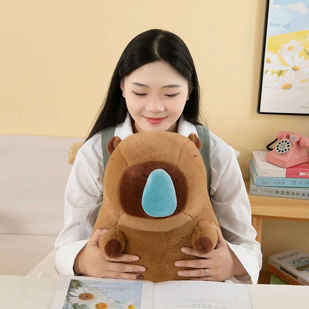 50cm Cartoon Snot Capybara Toy Kawaii Simulation Animal Cute Plush Soft Stuffed Doll Throw Pillow Large Size Birthday Gift Y260128