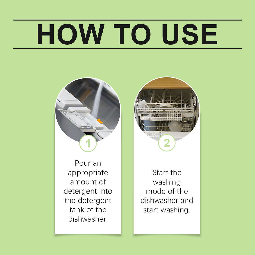 JAKEHOE Dishwasher Kitchenware Stain Remover Heavy Grease Cleaner Dishwashing Detergent S260130