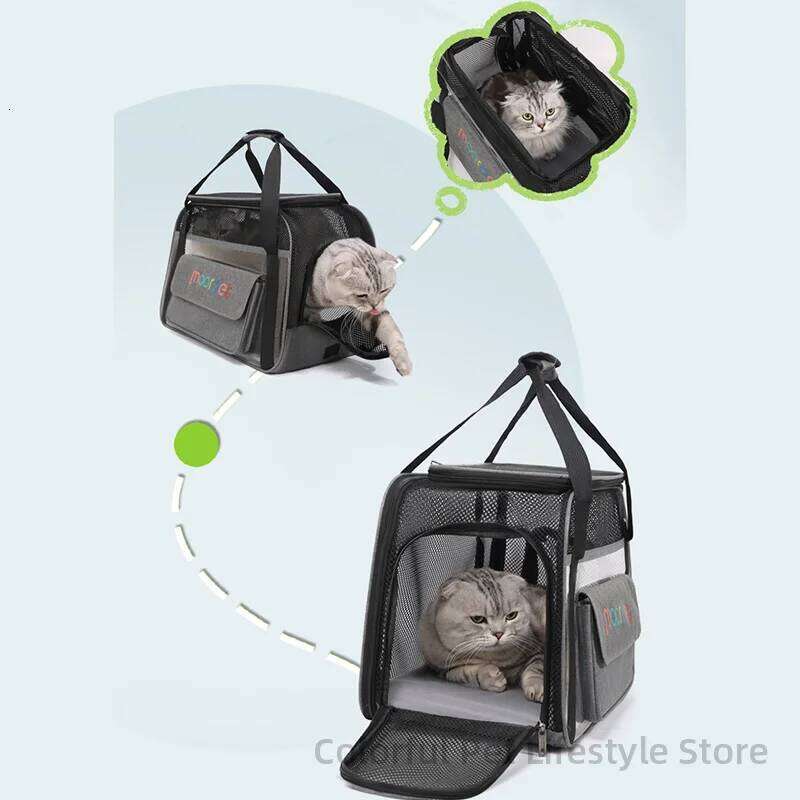 Dog Breathable Large Capacity Mesh Carrier Bag Outing Portable Cat Puppy Handbag Crossbody Small Pet Slings 26H0130