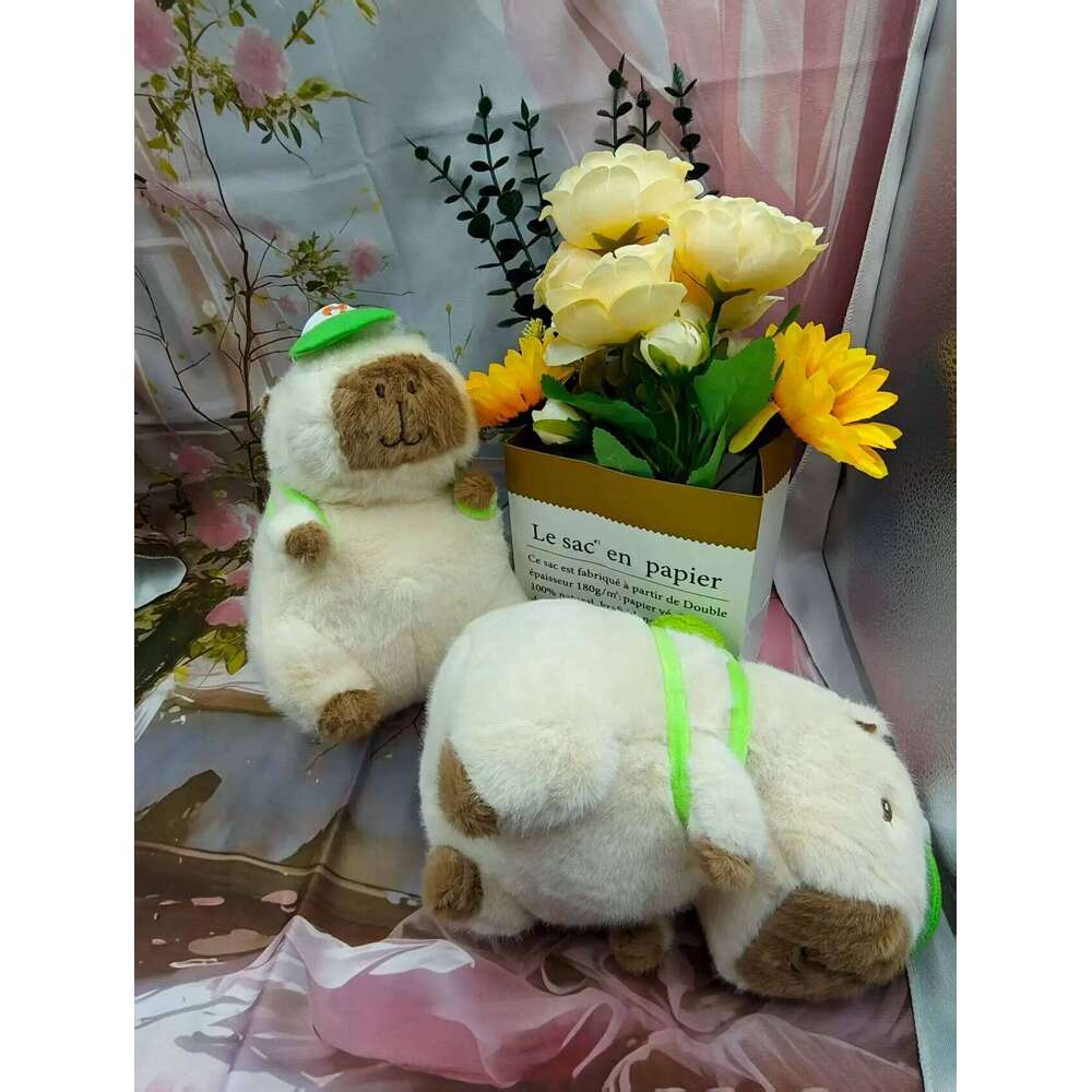 23-30cm Capybara Simulation Capibara Anime Fluffty Toy Cute Stuffed Animals Soft Doll Plush Christmas Thanksgiving Y260128