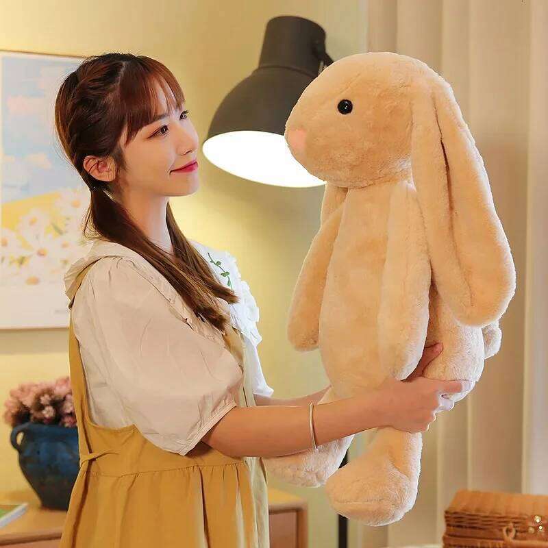 1-4PCS Bunny Children's Sleepy Soothing Dolls Shy Pink Rabbit Doll Children Gift Bedroom Plush Ornament Y260128