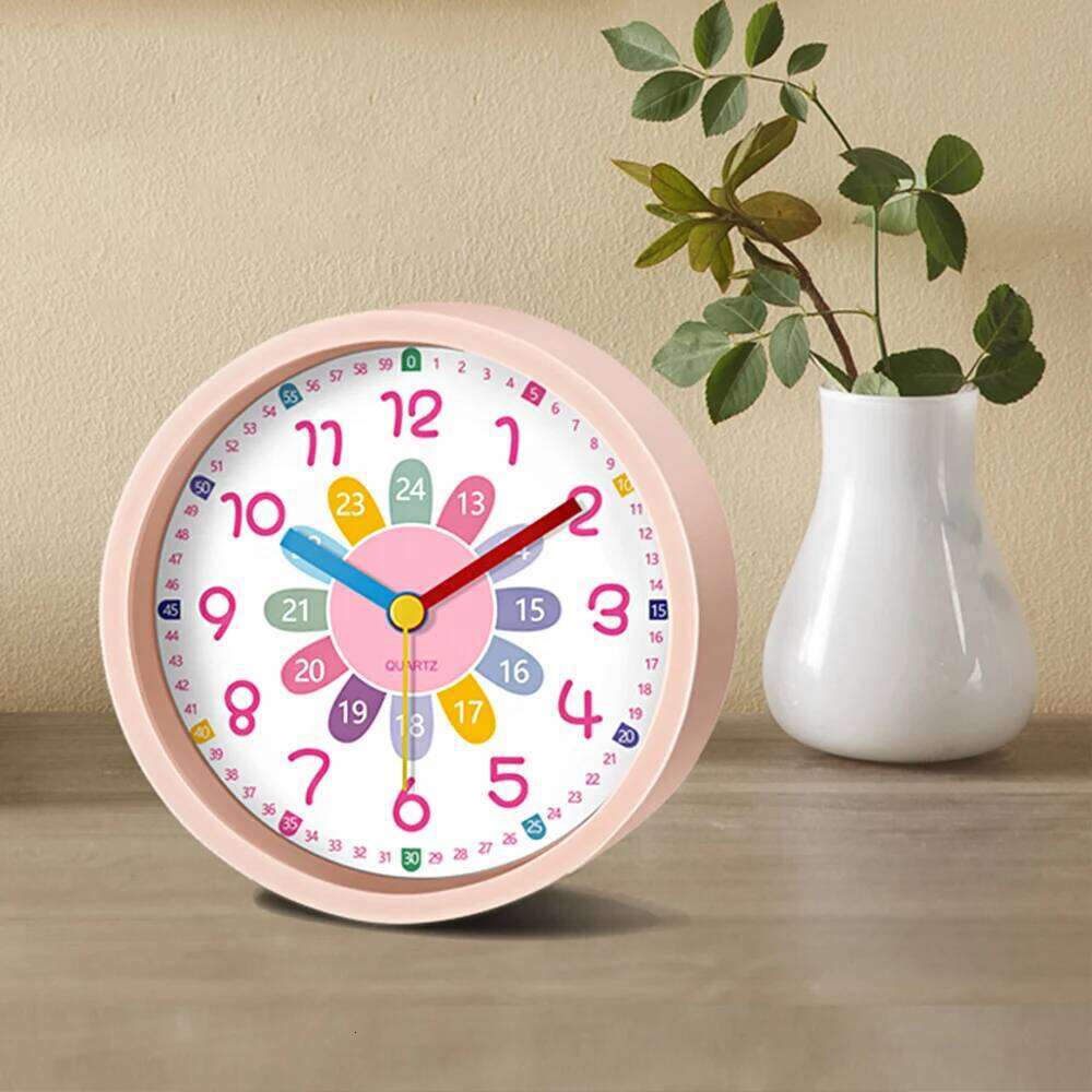 Small Alarm Early Education Cartoon Bedside Table Wake-up Tool Learning Time Portable Clock For Bedroom Office W260130