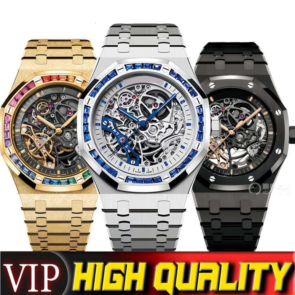 AAA Designer APwatchs Audermarlies Piquetlies Mens Watch Top Quality Skeleton Watch Luxury Audemarely Watch Mechanical Watch Woman Automatic/quartz Watch 728