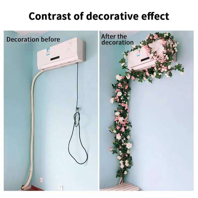 8.2ft Red Rose Artificial Silk Flower Garland Wedding Decor Flowers for Home Room Decoration Autumn Fake Vine Plant Rattan W260130