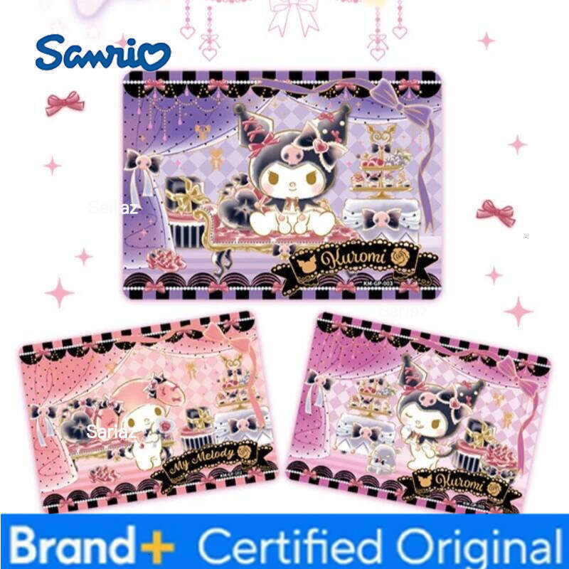 Sanrio Fun Genuine Characters Cards Memory Collection Card My Melody Kuromi Rare Dual Character Girl Anime Gift Toys H260130