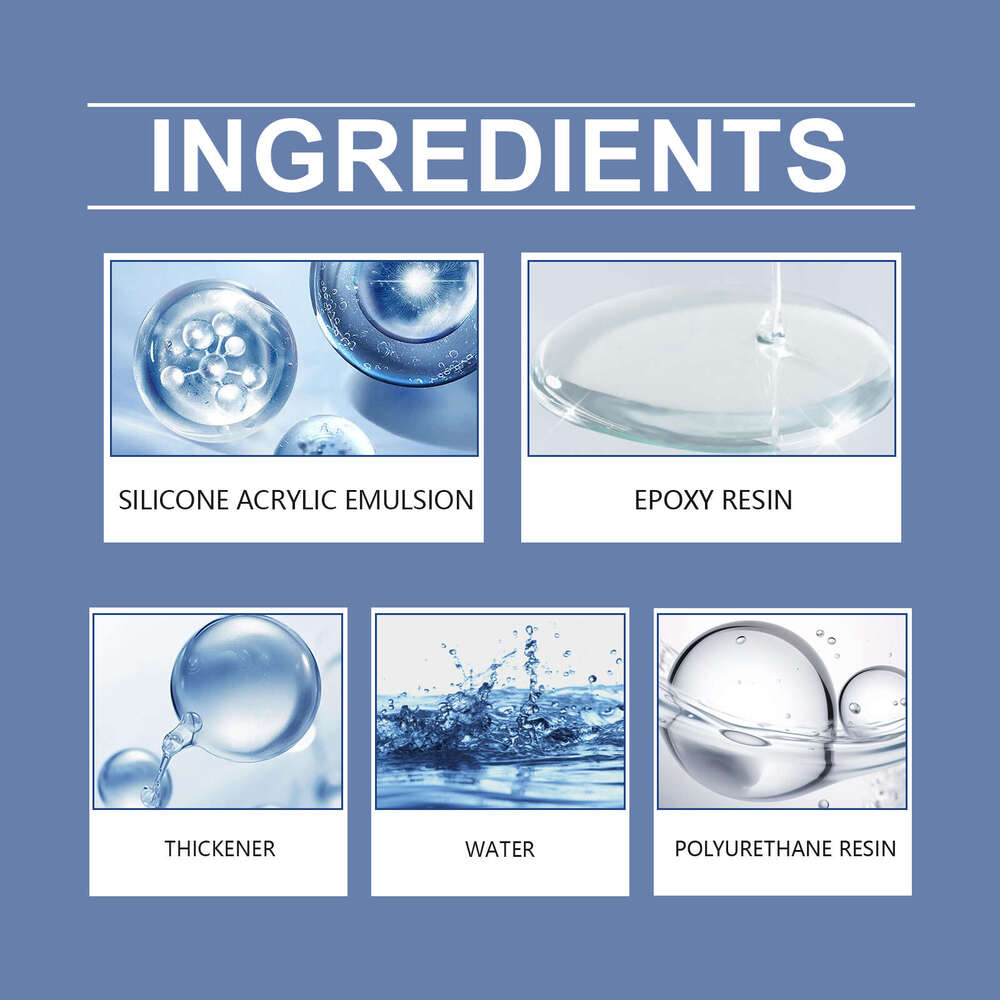 Jue-Fish Water-based Waterproof Sun-resistant Paint Renovation Maintenance Covering Coating Matte Glass S260130