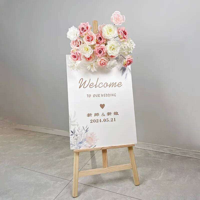 Pink White Aisle Floor Floral Arrangement Wedding Backdrop Arch Decor Hanging Rose Peony Orchid Hydrangea Flower Row Supplies Y260130