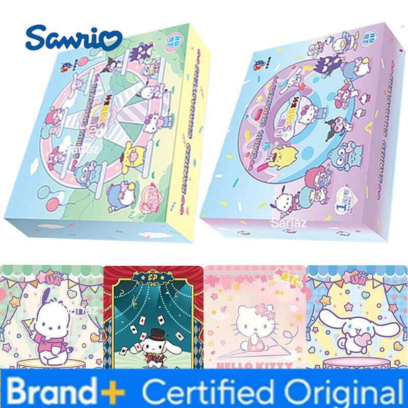 Sanrio Genuine New Family Shine Star Series Cards Kuromi HelloKitty Pink Cute SP Anime Collection Card Toy Gift H260130