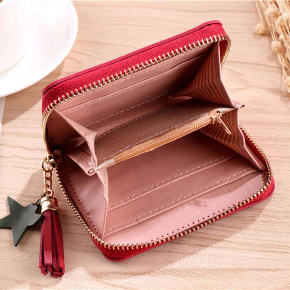 Women Fashion PU Short Zipper Mini Wallet Coin Purse ID Bank Holders Badge Holder Clutch Bag Z260130