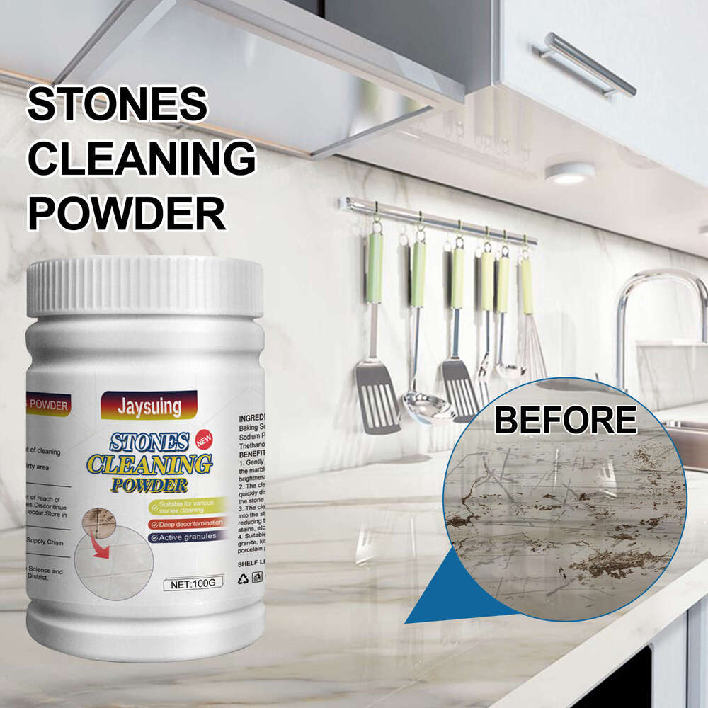 Jaysuing Stone Cleaning Household Kitchen Countertop Marble Tile Stain Removal Polishing Powder S260130