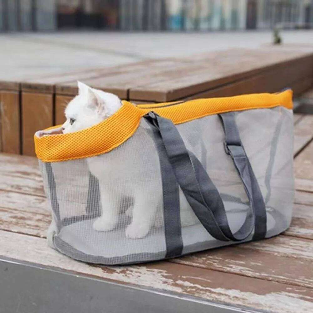 Dog Bag Breathable Mesh Small Medium Cats Dogs Portable Puppy Sling Handbag Pet Carrier For Outdoor Travel 26H0130