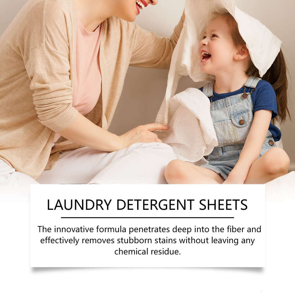Jakehoe Clothes Oil Stain Gentle Cleaning Household Convenient Laundry Bubble Sheets S260130