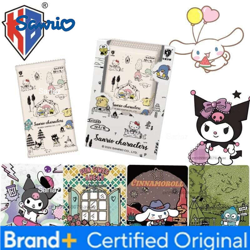Sanrio KB Official New Family Series Anime Merchandise Kuromi My Melody Collector's Cards Christmas Gift H2601301
