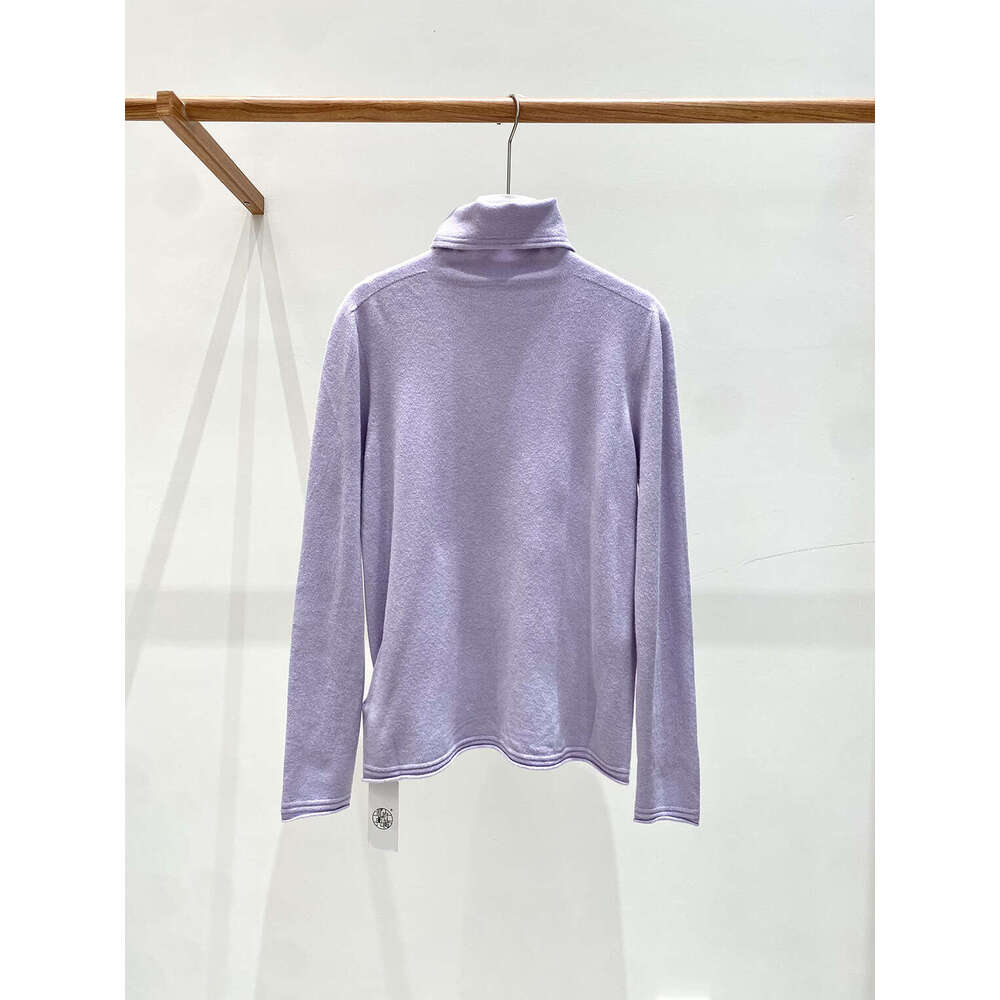 Zhihetang Autumn Winter New Soft Wool Turtleneck Push Collar Base Knit Sweater Versatile Top For Women LEEGO LENS