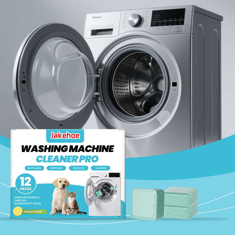 Jakehoe Washing Machine Tablets Daily Household Drum Washer Gentle Cleaning Stains Scale Odors S260130