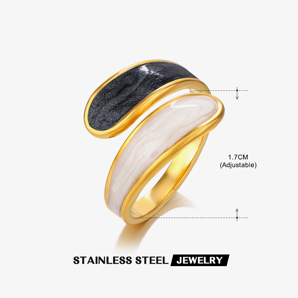 25 Years of Fashion Pressure Open Non-Fading Oil Drip Simple Minimalist Style Couple Ring Exclusive