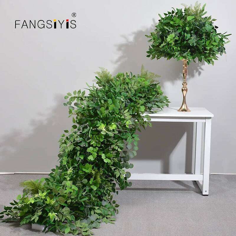 Greenery plant Leaves Flower Arrangement Wedding Backdrop Props Party Arch Hanging Floral Stage Floor Flowers Decor props Y260130