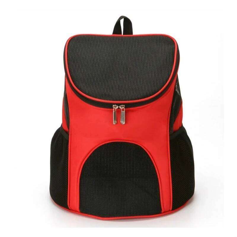 Portable Foldable Pet Mesh Backpack Breathable Dog Cat Large Capacity Outdoor Travel Carrier Double Shoulder Bag 26H0130