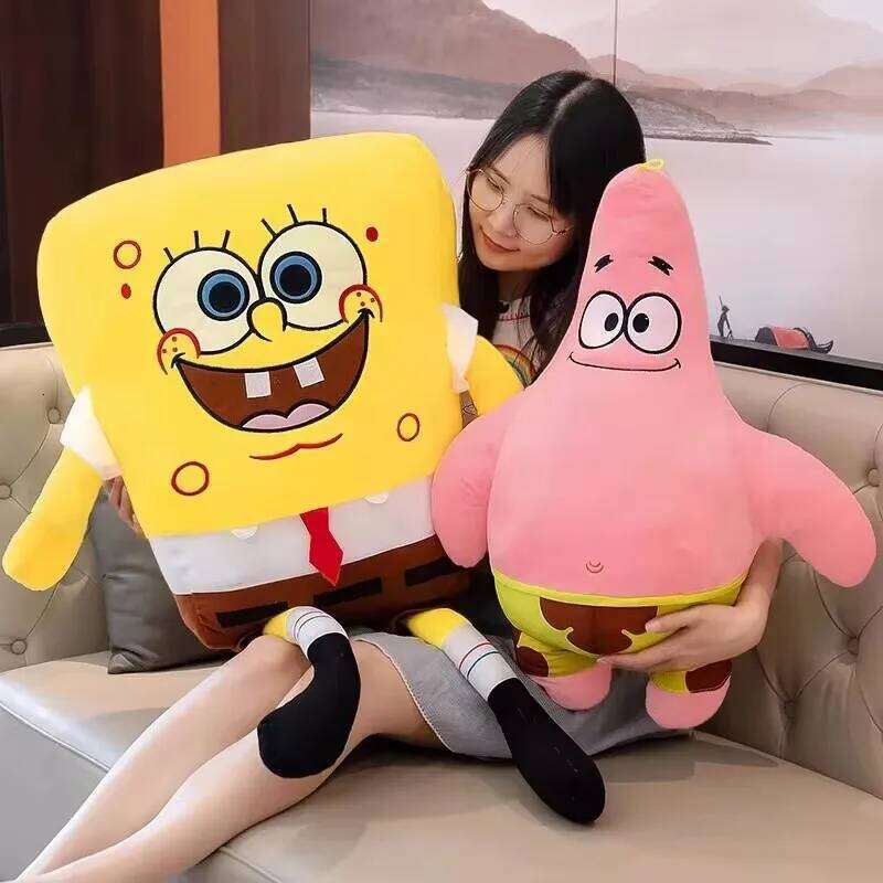 Potdemiel Sponge Bob Squarepants Patrick Eugene H. Krabs Gary Plush Doll Kawaii Kid Cartoon Anime Peripheral Toy Y260128