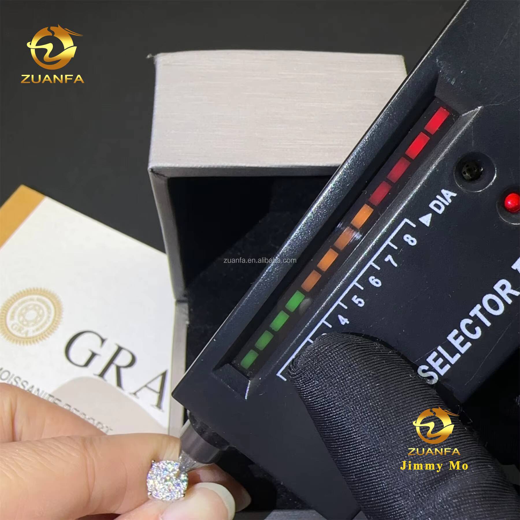 2025 New Arrivals Bulk Stock Best Selling Drop Shipping Men Iced Out Hip Hop Sterling Silver 925 Moissanite Stud Earrings Men