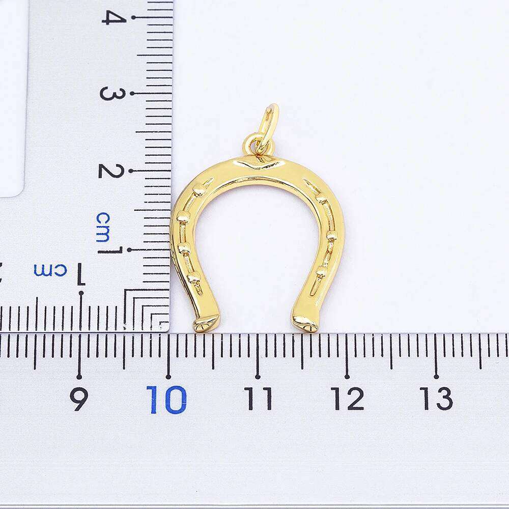 Ins Popular Fashion Classic Horseshoe Pendant Necklace Lucky Cute U Shaped Women Wedding Collier Gift Special Jewelry