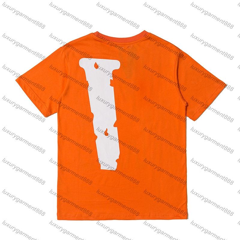 Mens Designer T Shirt Letter Print Tees Men Women Short Sleeve Shirt Hip Hop Style Black White Orange T-shirts American Top Sell Luxury Men Loose edition T Shirt