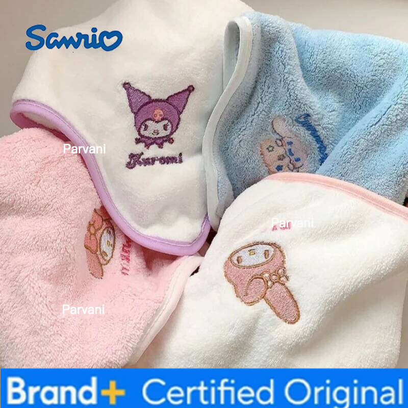 Sanrio 5PCS Hot Cute s Soft Towel Cartoon Embroidery Skin-friendly Absorb Water Handkerchief Boys and Girls Gifts H260130