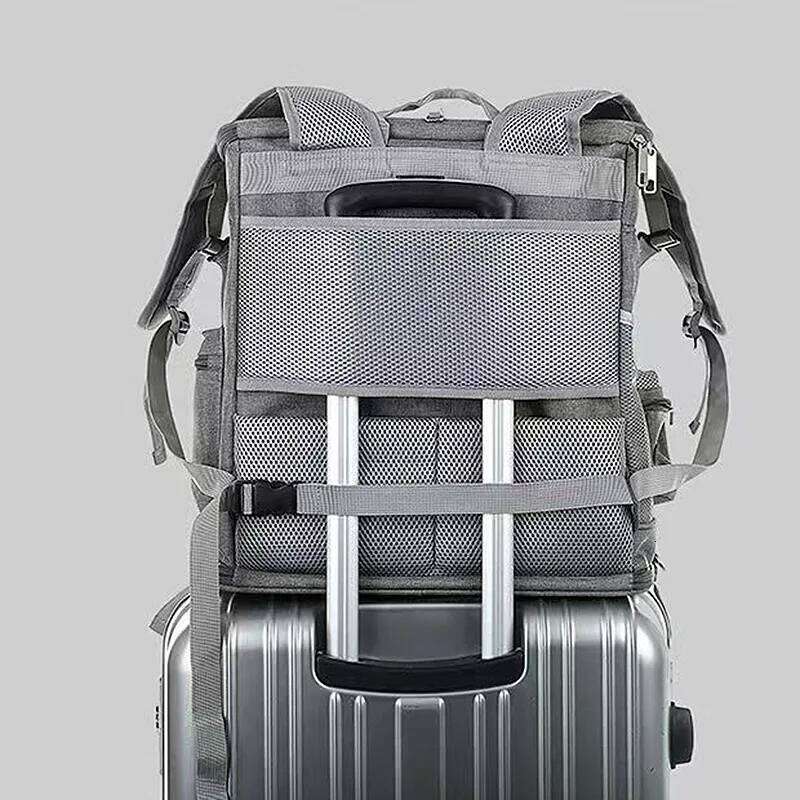 Foldable Cat Backpack, Large Capacity Travel Pet Carrier with Adjustable Straps, Portable Dog Backpack Bag for Small Pets 26H0130