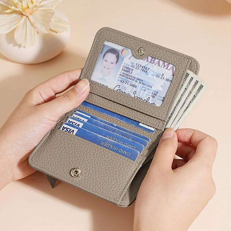 RFID Genuine Leather Women's Wallet Simple Mini Womens Wallets Card Zipper Small Coin Bag Purse Z260130