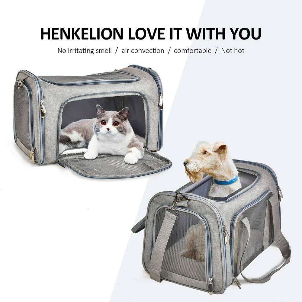 Pet Carriers Backpack Portable Breathable Foldable Shoulder Cat Dog Carrier Bags Outgoing Travel Pets Handbag Transport Bag 26H0130