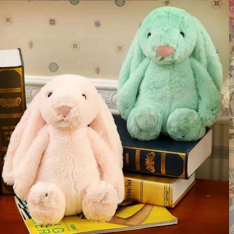 30/40cm Cute Plush Stuffed Toy Babies Sleeping Companion CutePlush Long Ear Rabbit Doll Children's Gift Y260128