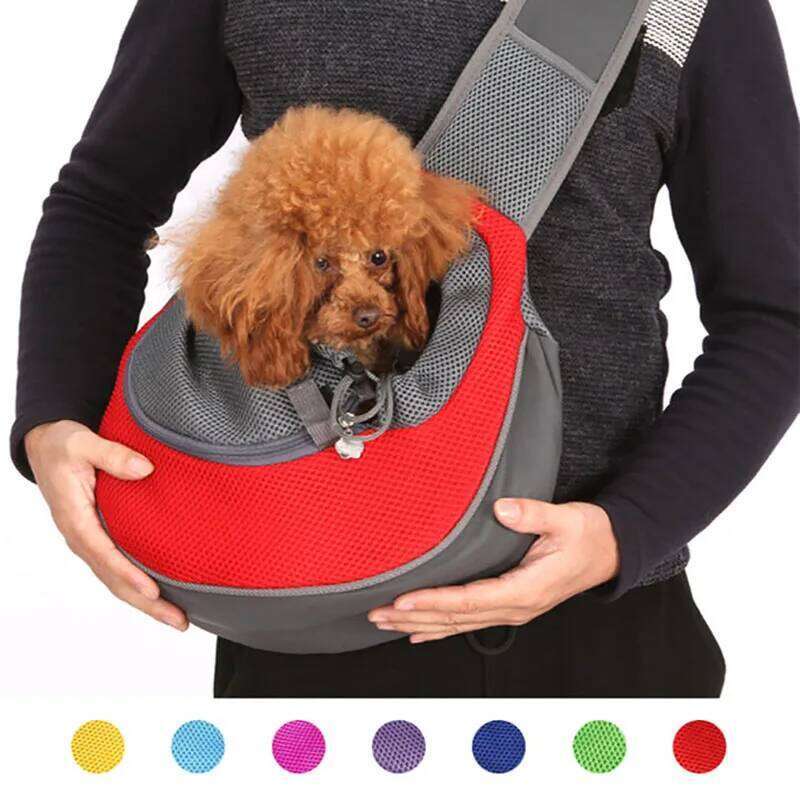 Puppy Carrier S/L Mesh Oxford Single Dog Comfort Shoulder Bag Outdoor Travel Pet Sling Handbag Tote Pouch 26H0130