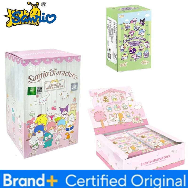 Sanrio Original KAYOU Family Series Collection Fantasy Dream Journey Hello Kitty Card Toy For Girl Gift H26013011