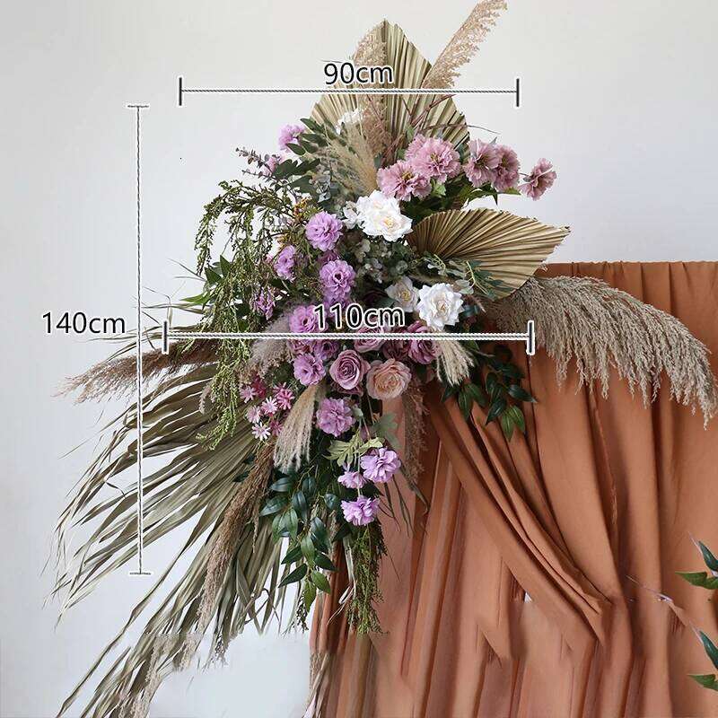 Dried Arrangement Pampas Grass Reed Row DIY Wedding Props Backdrop Decor Arch Flowers Flower props for decoration Y260130