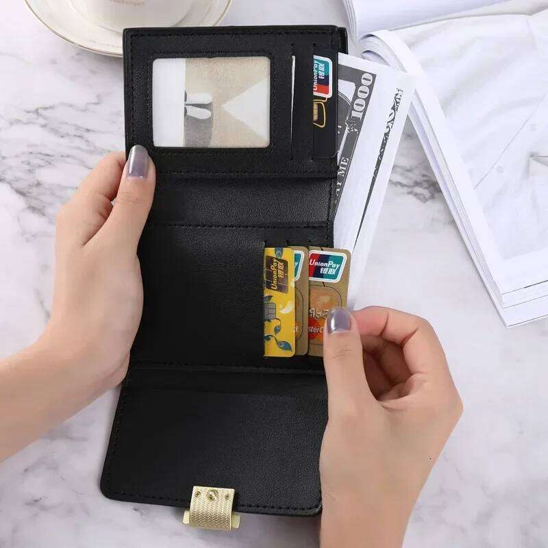 Mini Clutch Girl Money Bag Holder Ladies Small New Women's Leather Wallet with Multiple Card Slots Z260130