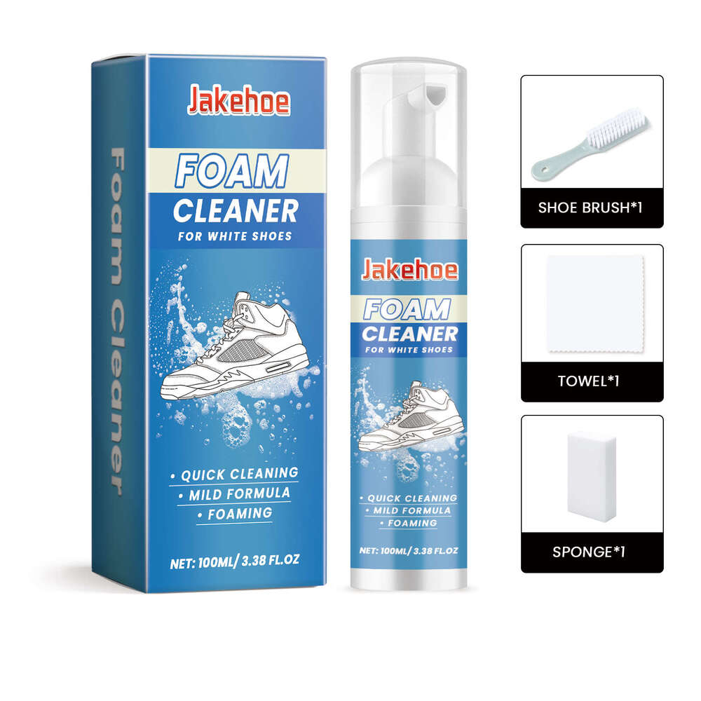 Jakehoe Shoe Cleaner Kit Foam Stain Removal Multi-functional Cleaning Sneakers Household Supplies S260130